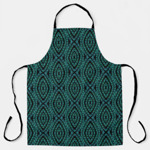 Spring Break Leaves Turquoise Coloured Art Design Apron
