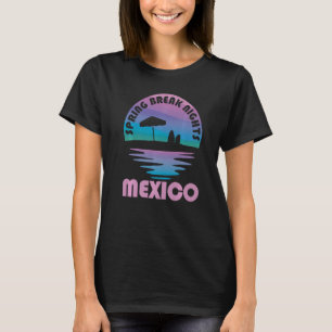 Spring Break Mexico Sunset Vintage Matching Women  T-Shirt