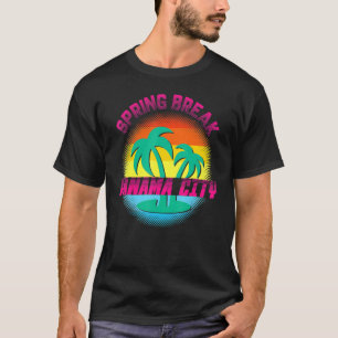 Spring Break Panama City Sunset Vintage Matching W T-Shirt