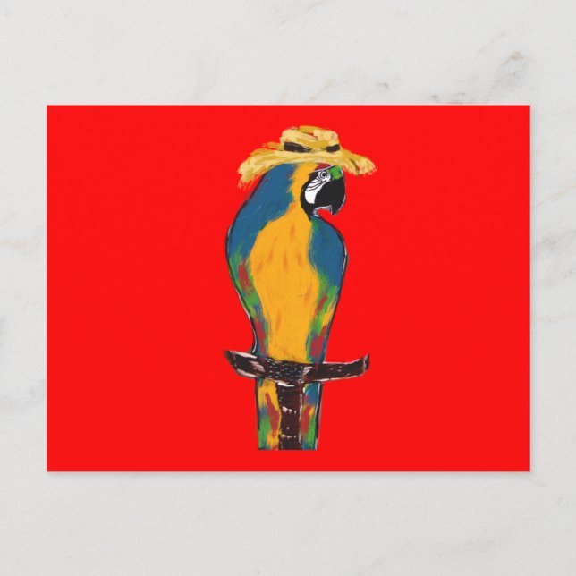 Spring Break Parrots Postcard (Front)