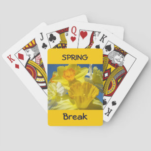 Spring Break playing cards Daffodils Flowers