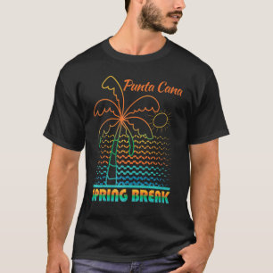 Spring Break Punta Cana Sunset Vintage Matching Wo T-Shirt