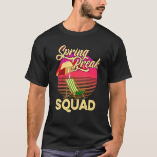 Spring Break Squad 2022 Retro Spring Break Beach S T-Shirt