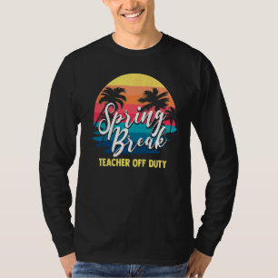 Spring Break Squad 2022 Retro Spring Break Teacher T-Shirt