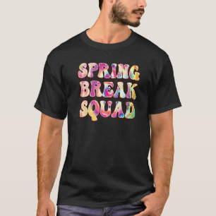 Spring break Squad Beach Colourful Tie Dye Spring T-Shirt