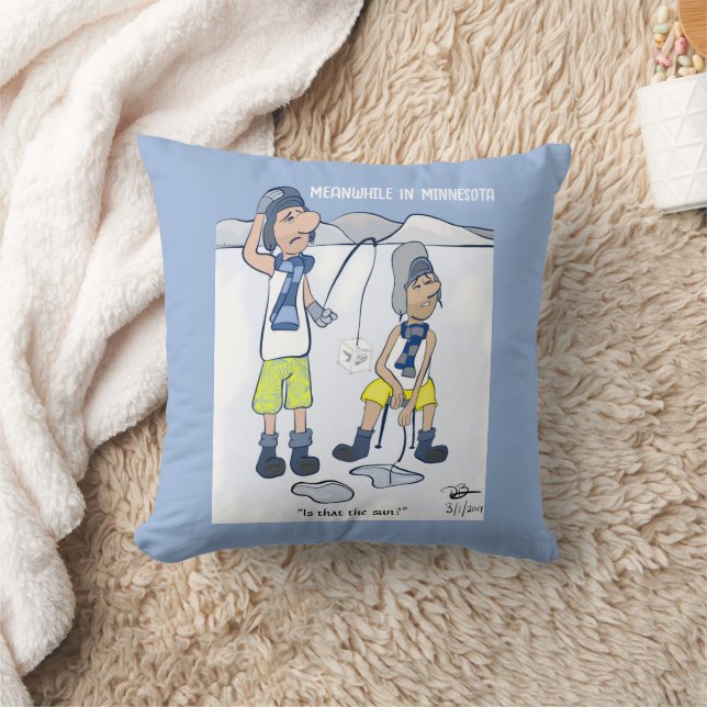 Spring Break Throw Pillow (Blanket)