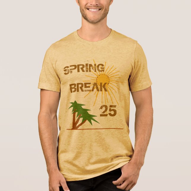 Spring Break  Tri-Blend Shirt (Front)