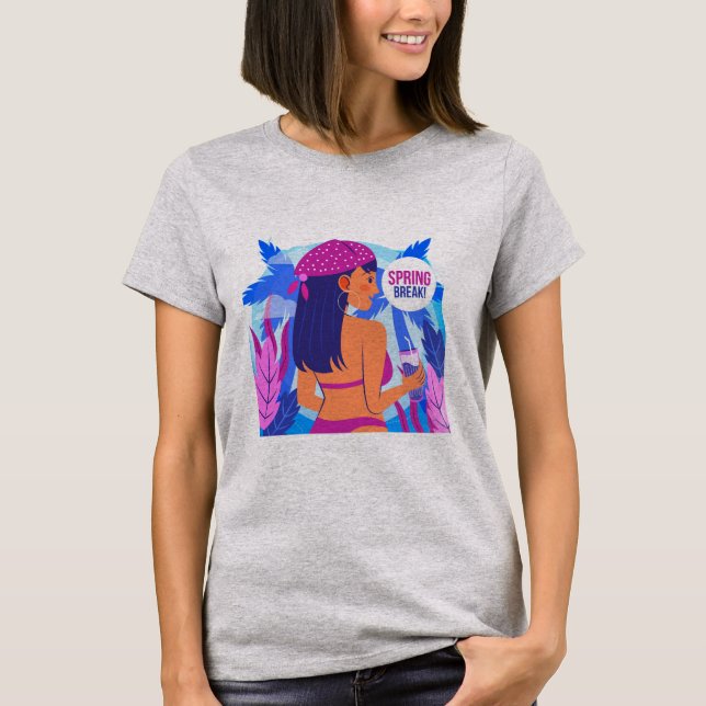 Spring Break Women’s Graphic T-Shirt (Front)