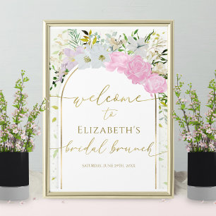 Spring Bridal Brunch Welcome Sign Wildflower