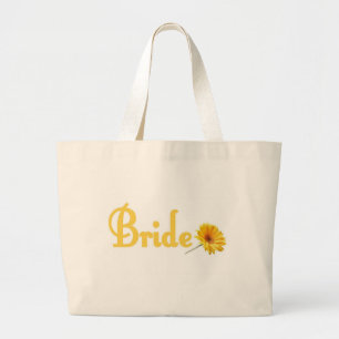 Spring Bride Tote Bag Yellow Flower