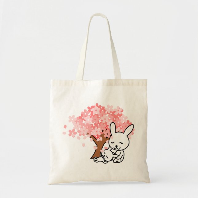 Spring Bunnies Tote Bag (Front)
