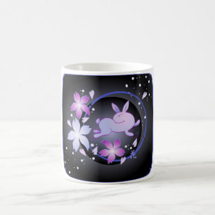 Spring Bunny (black) Mug
