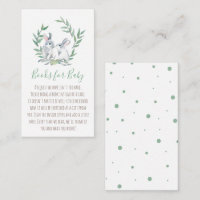 Spring Bunny Book For Baby Invitation Enclosure