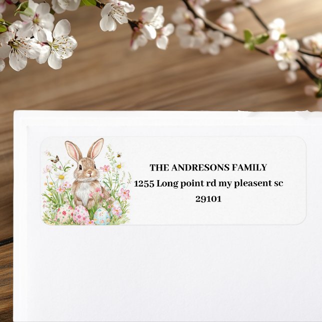 Spring Bunny & Floral Personalised Easter (Creator Uploaded)