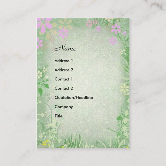 Spring Business Card (Front)