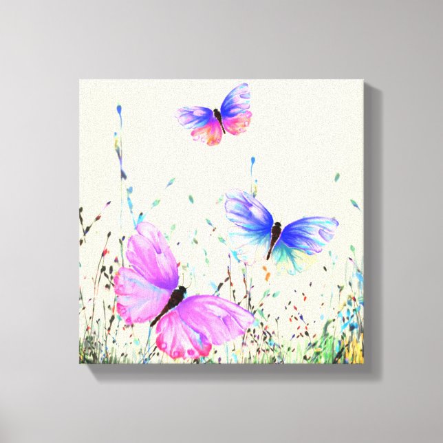 Spring Butterflies Canvas (Front)