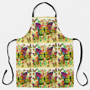 SPRING BUTTERFLIES COLORFUL NATURE APRON