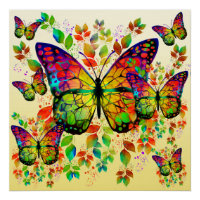SPRING BUTTERFLIES COLORFUL NATURE