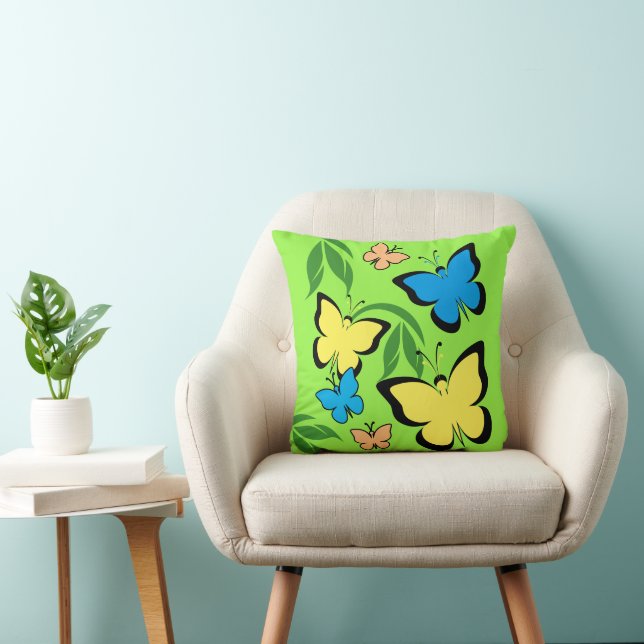 Spring Butterflies Cushion (Chair)