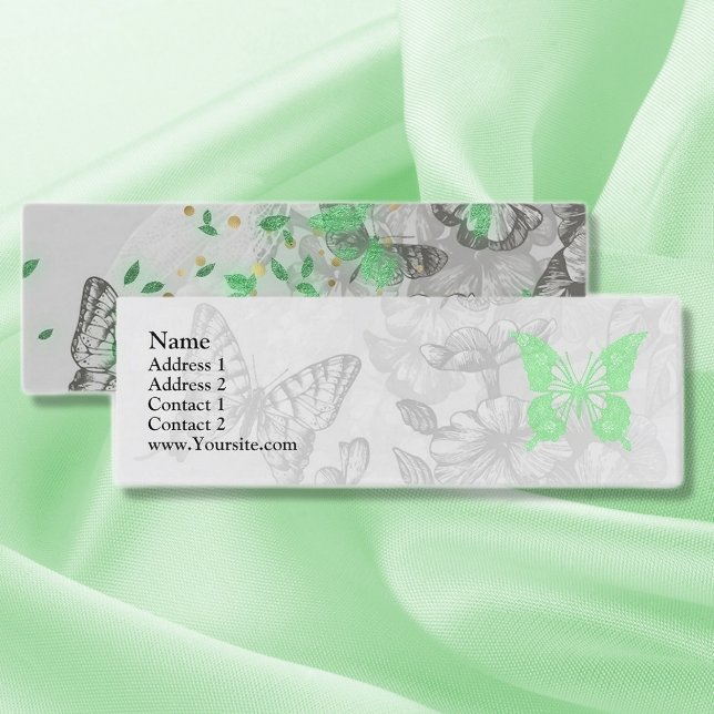 Spring Butterflies Mini Business Card (Creator Uploaded)