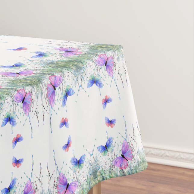 Spring Butterflies Tablecloth (In Situ)