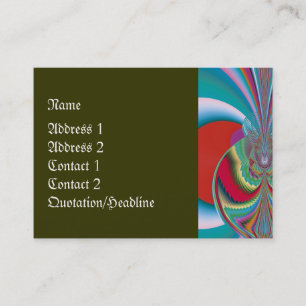 Spring Butterfly Abstract Art Business Card