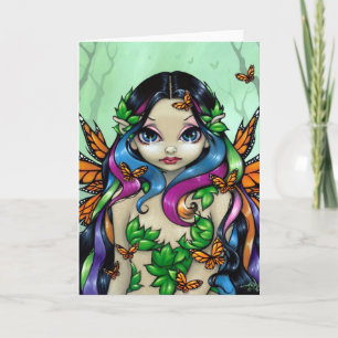 "Spring Butterfly Maiden" Greeting Card