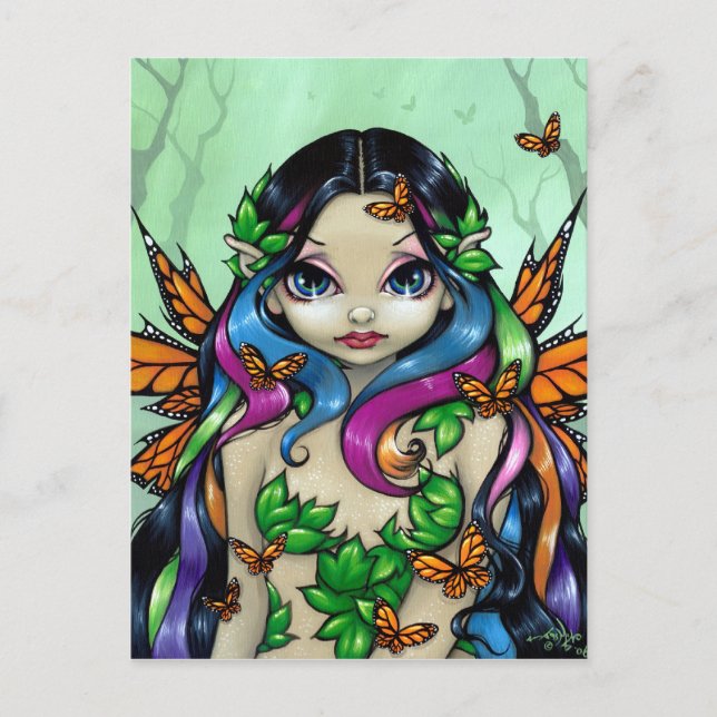 "Spring Butterfly Maiden" Postcard (Front)