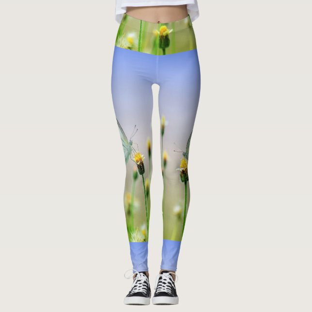 Spring Butterfly Women's Yoga Pants (Front)