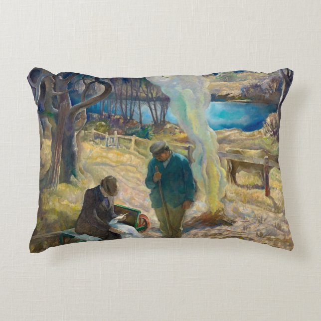 Spring by Newell Convers Wyeth Decorative Cushion (Front)