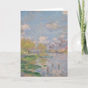 Spring by the Seine by Monet Impressionist Card