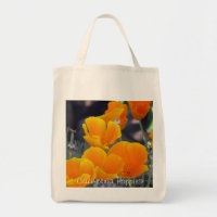 Spring California Poppies Organic Tote