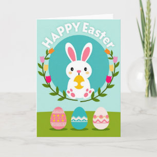 Spring Celebration Bunny Egg Card