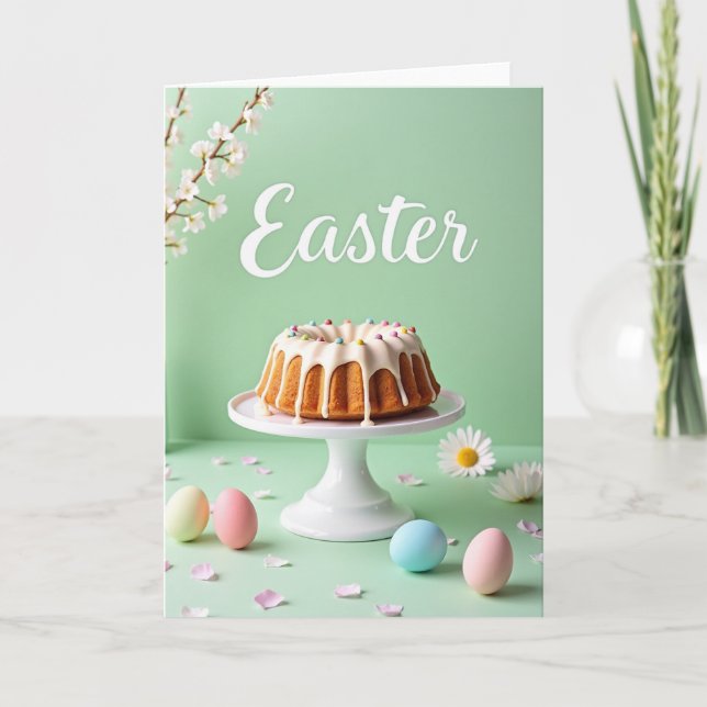 Spring Celebration Cake Card (Front)