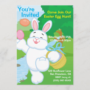 Spring Celebration Egg Hunt Invitation