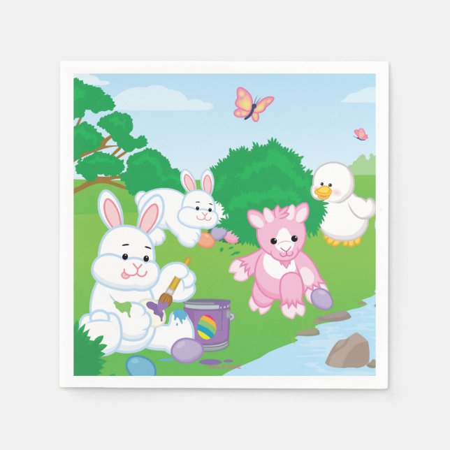 Spring Celebration Egg Hunt Napkin (Front)