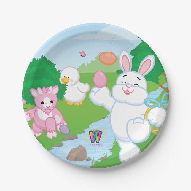 Spring Celebration Egg Hunt Paper Plate (Front)