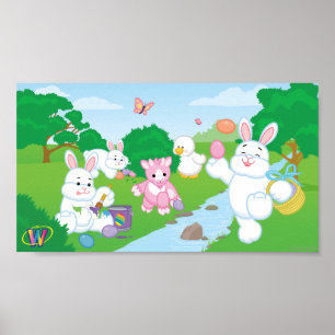 Spring Celebration Egg Hunt Poster