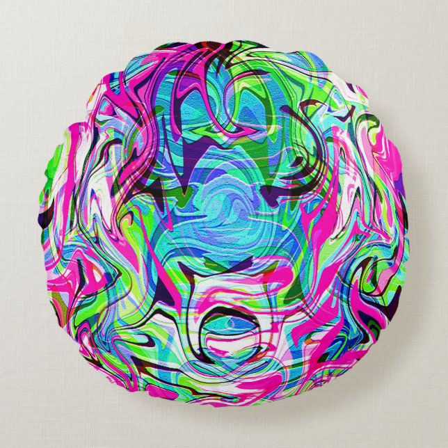 Spring Chaos..... Round Cushion (Front)