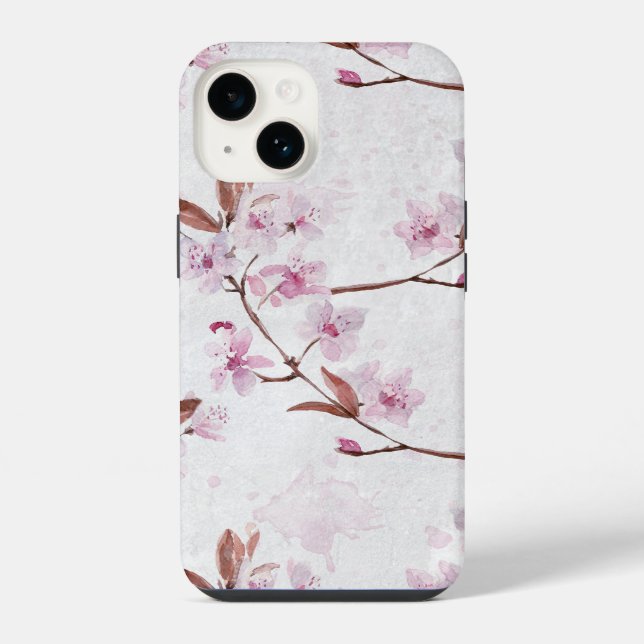 Spring Cherry Blossom Branches  iPhone Case (Back)