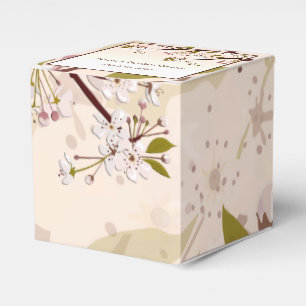 Spring Cherry Blossom Bridal Shower Favour Box