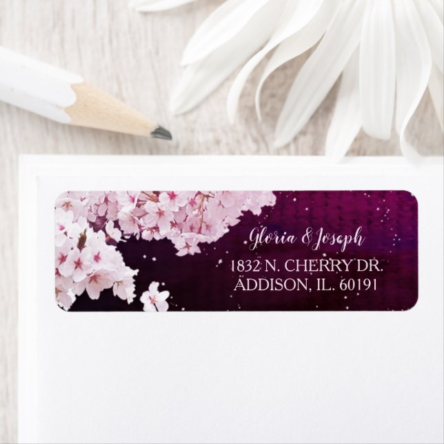 Spring Cherry Blossoms Wedding Address (Insitu)