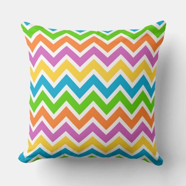 spring chevron pillow (Front)