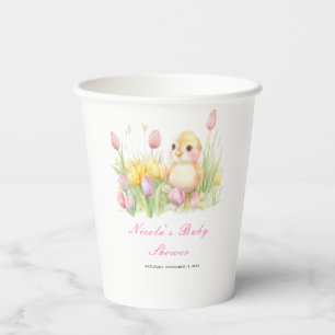 Spring Chick Baby Shower Paper Cups
