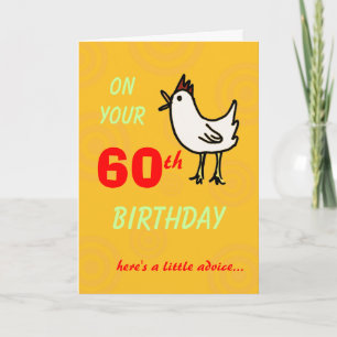 Spring Chicken 60th Birthday Card