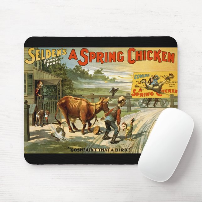 Spring Chicken Mouse Pad (With Mouse)