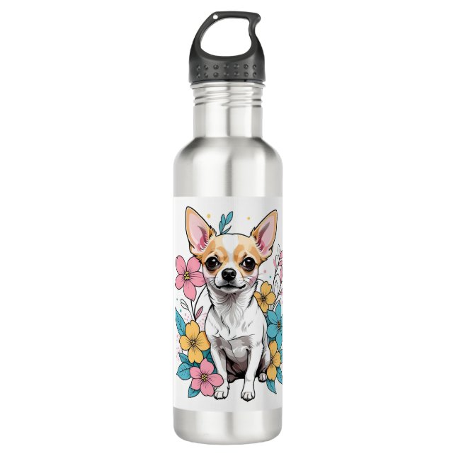 Spring Chihuahua 710 Ml Water Bottle (Front)