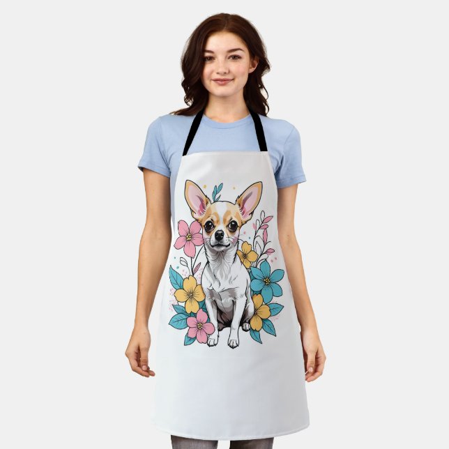 Spring Chihuahua Apron (Worn)