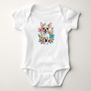 Spring Chihuahua Baby Bodysuit