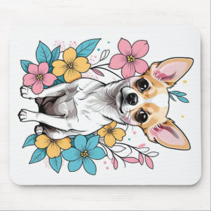 Spring Chihuahua Mouse Pad